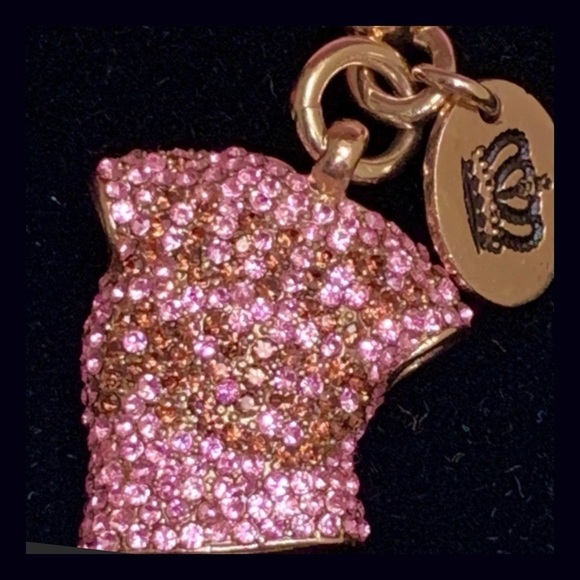 Juicy Couture Limited Edition 2005 Pink Pave T-Shirt Charm - Picture 6 of 6
